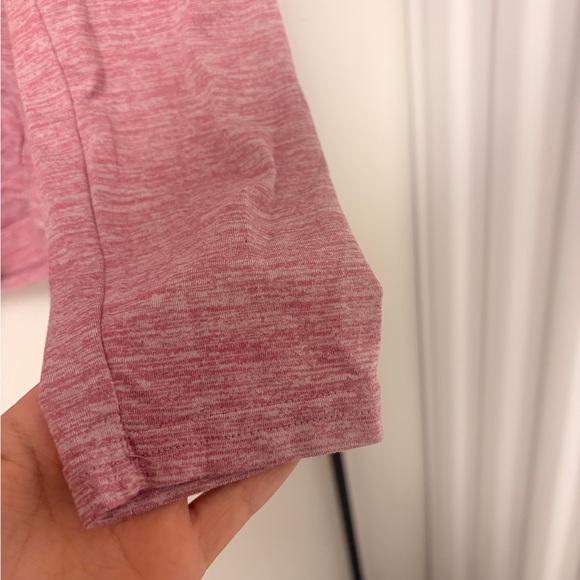 Danskin Women's Heathered Pink Long Sleeve Athletic Tee Size Medium - Picture 3 of 5
